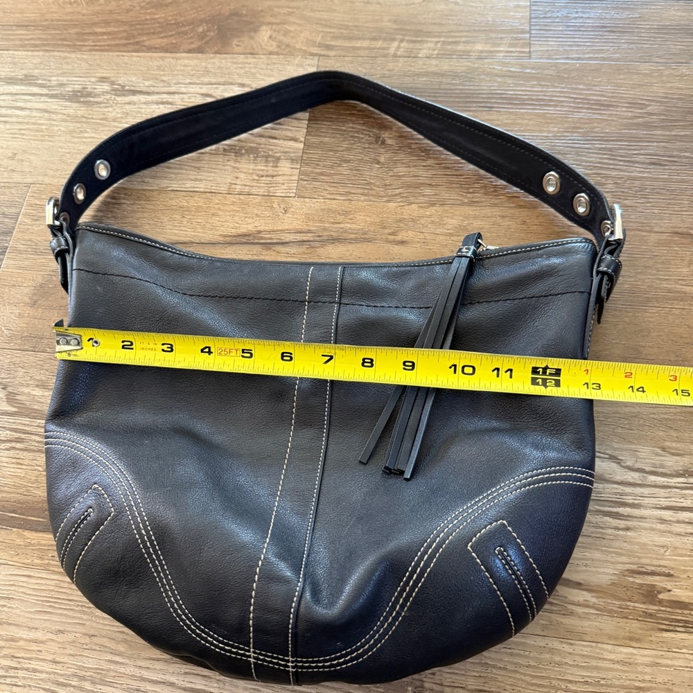 Coach Black Leather soho Shoulder Bag - Picture 8 of 12